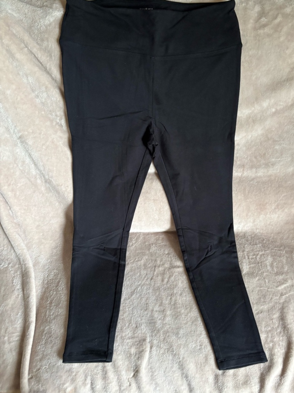 Max Mia Black High-Waist Active Leggings Women’s XL New